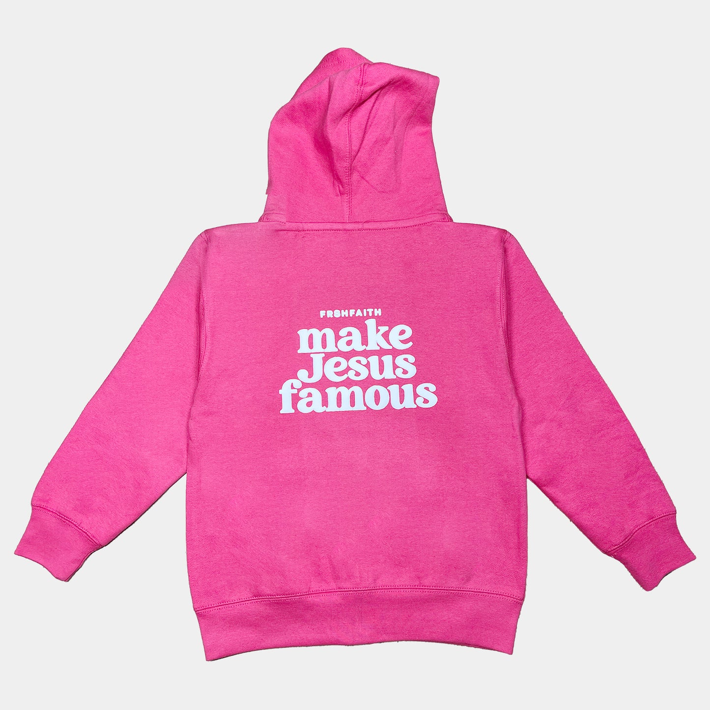Hot Pink MJF Youth Zip Hoodie