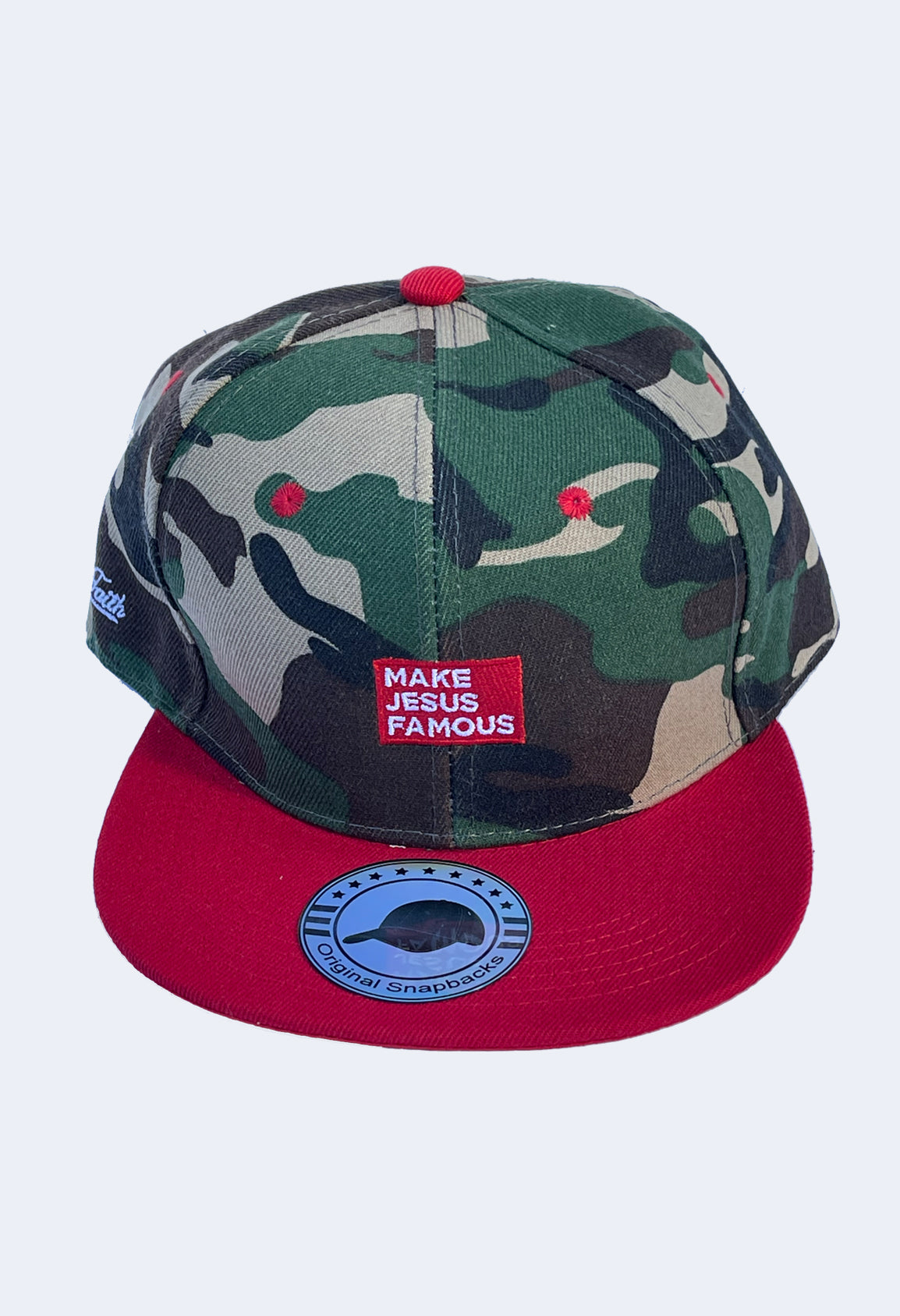 Camo Red Snapback