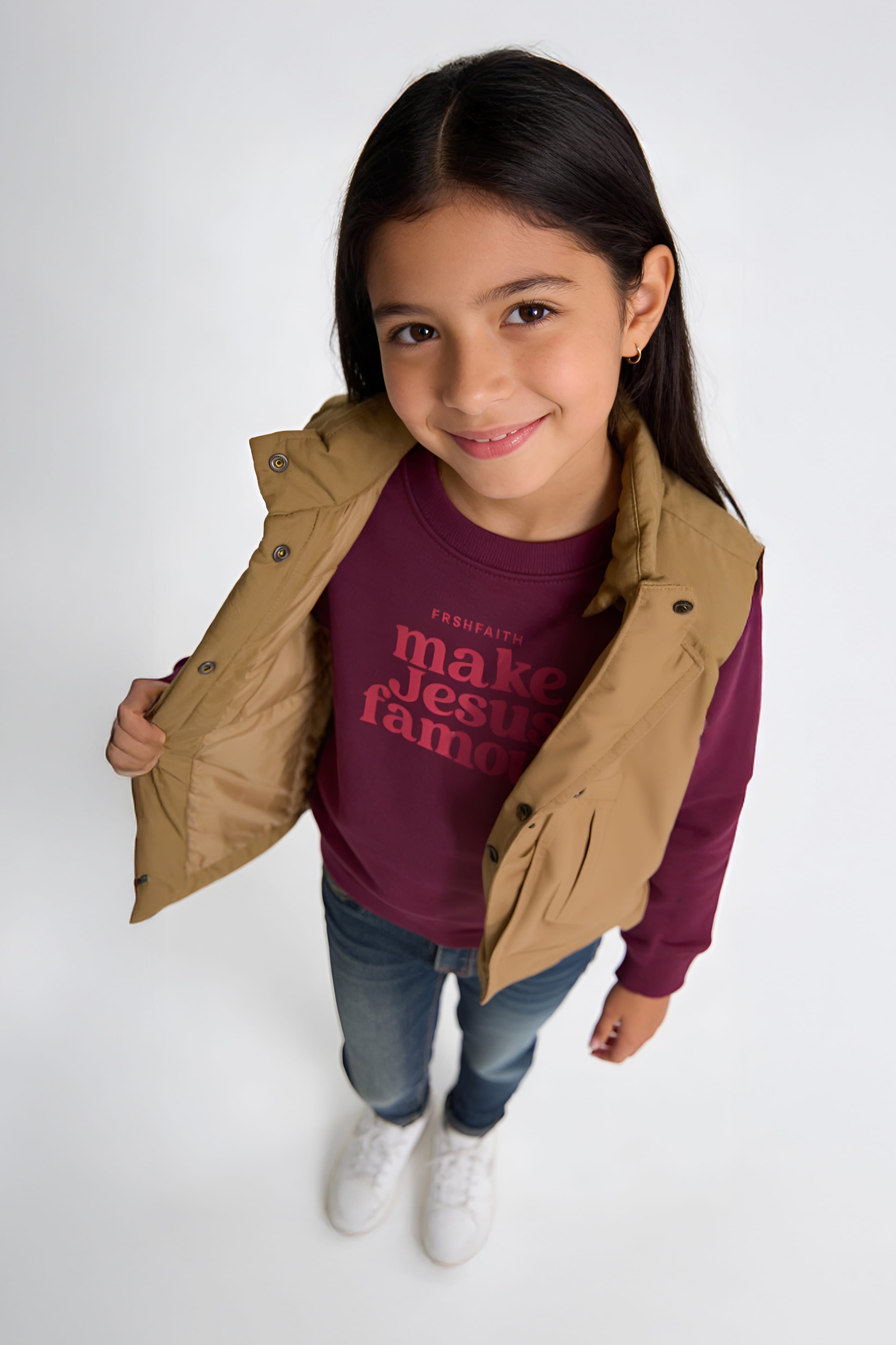 MJF BerryMaroon Youth Crew