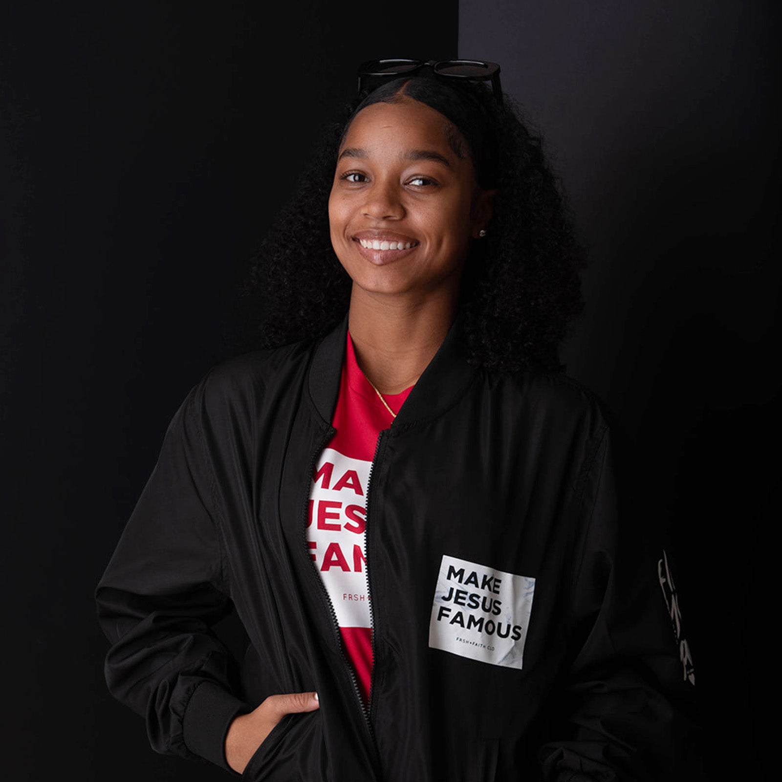 MJF Black Bomber Jacket