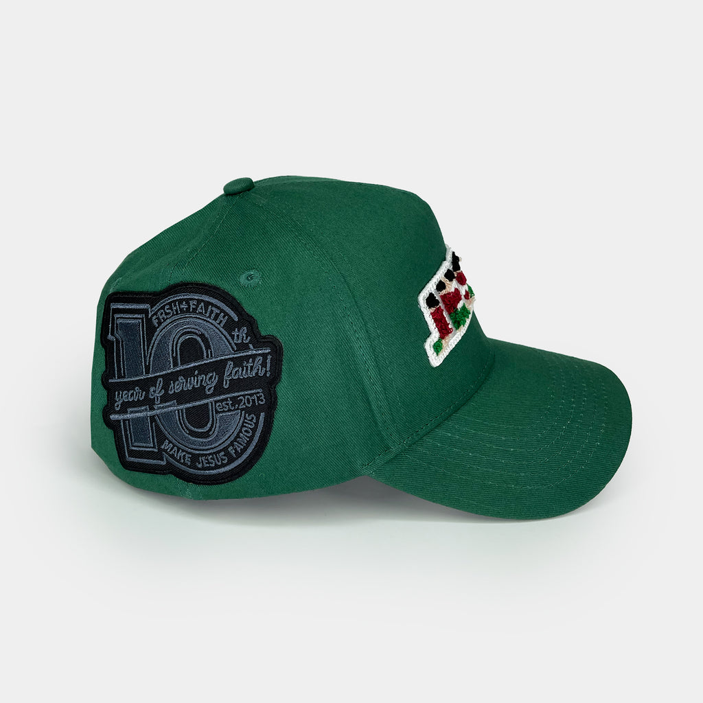 Jesus Loves U Forest Green Snapback