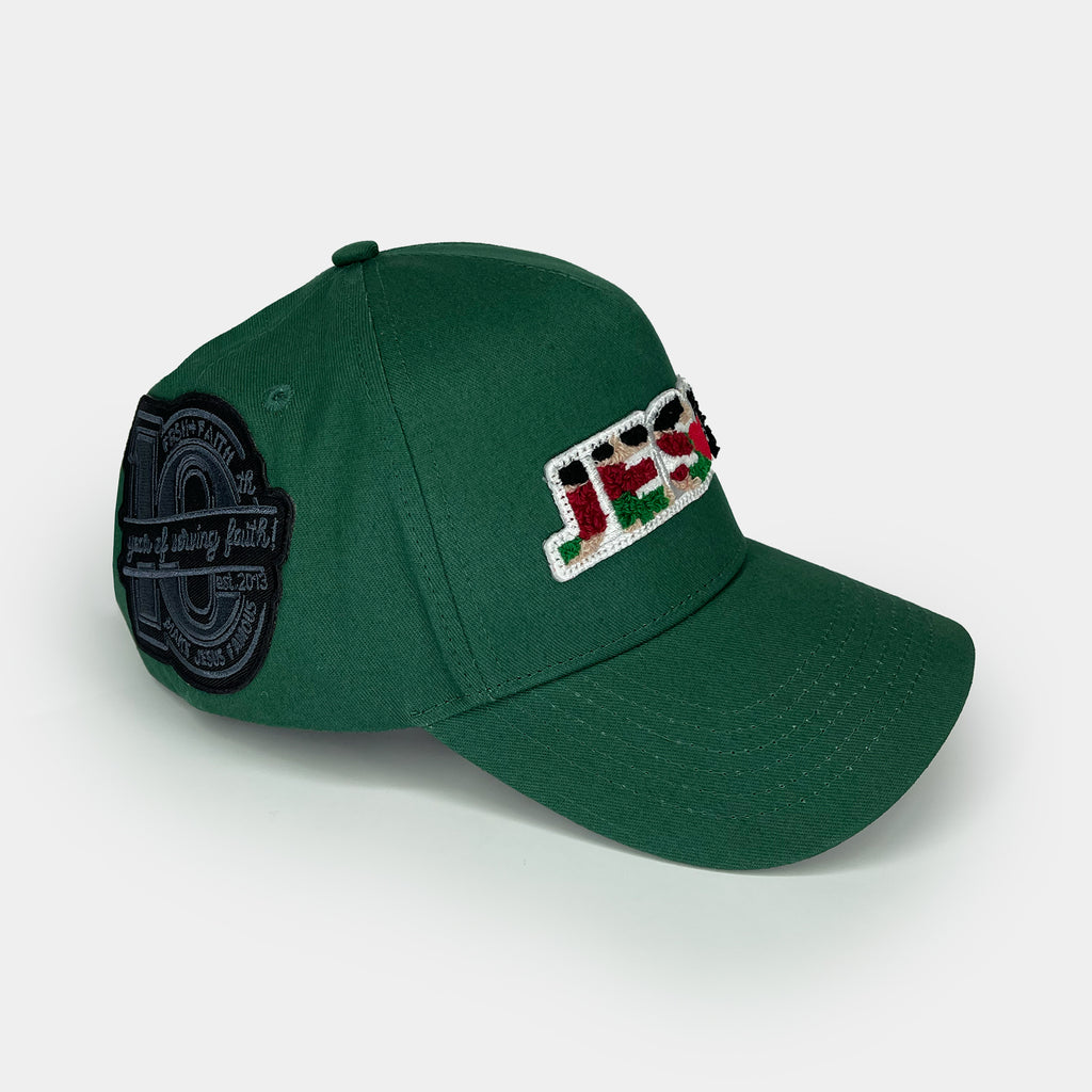 Jesus Loves U Forest Green Snapback