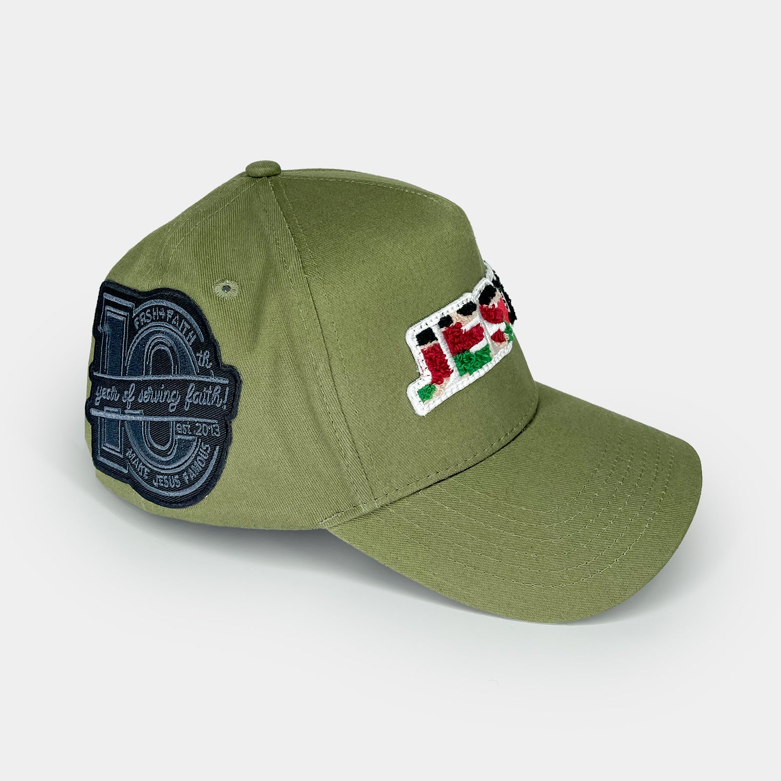 Jesus Loves U Olive Snapback