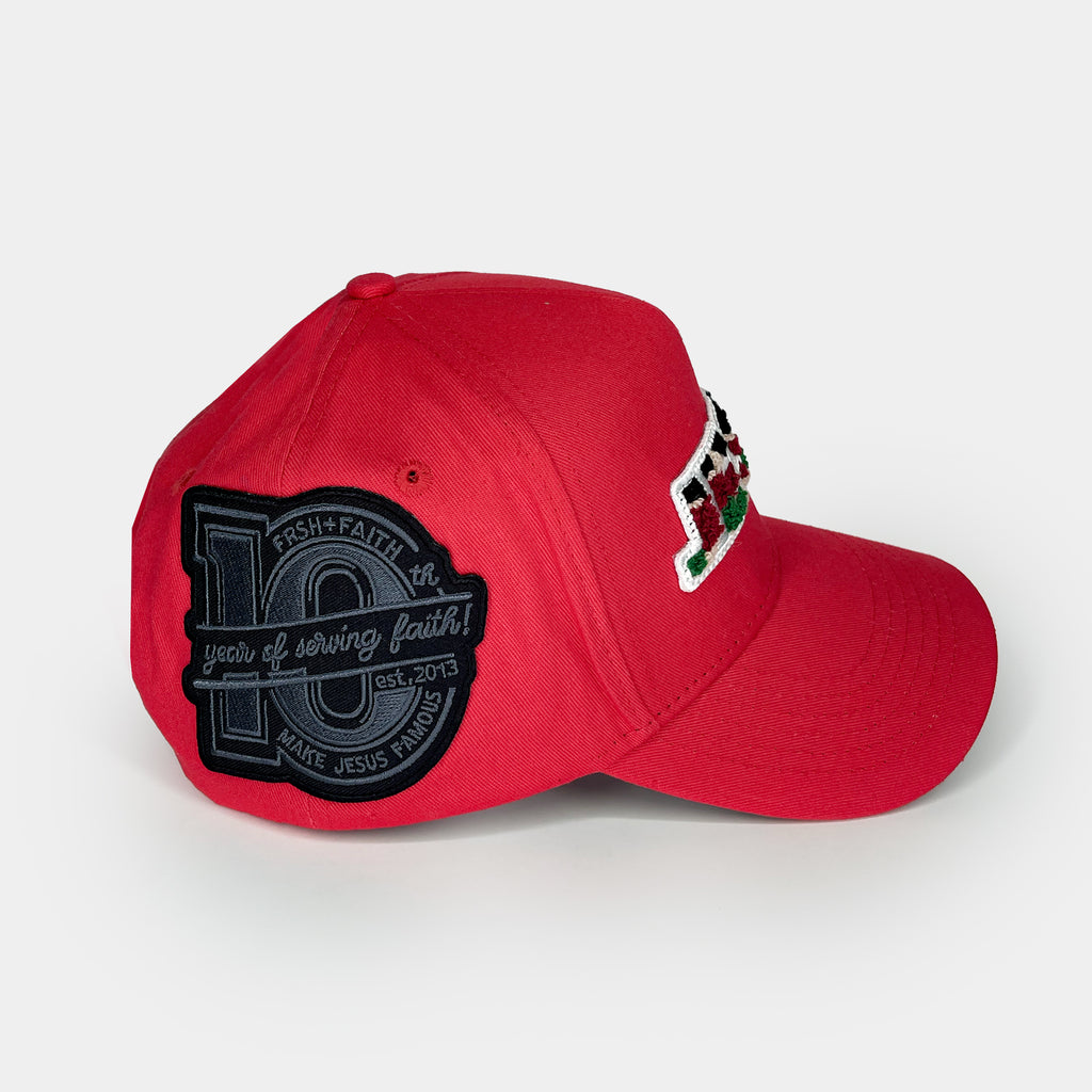 Jesus Loves U Red Snapback