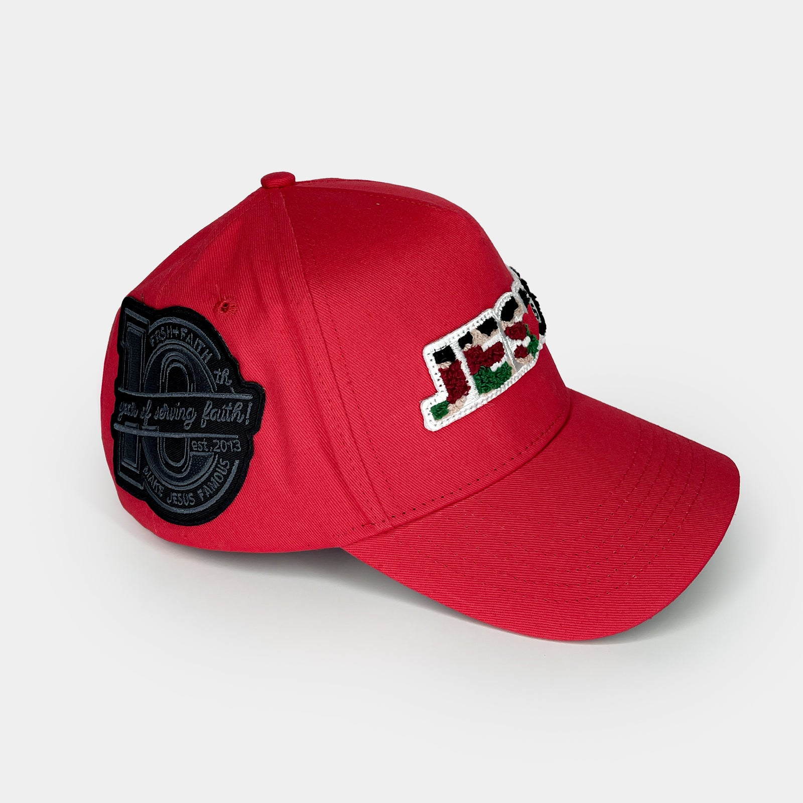 Jesus Loves U Red Snapback
