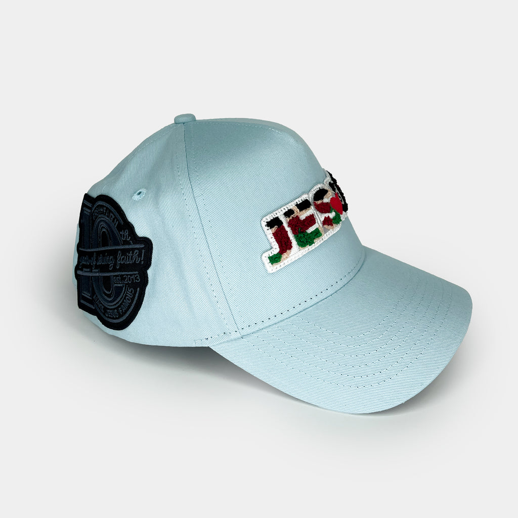 Jesus Loves U Sky Blue Snapback