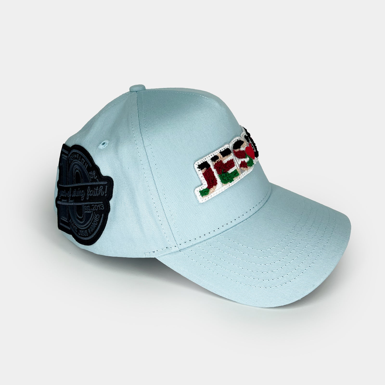 Jesus Loves U Sky Blue Snapback
