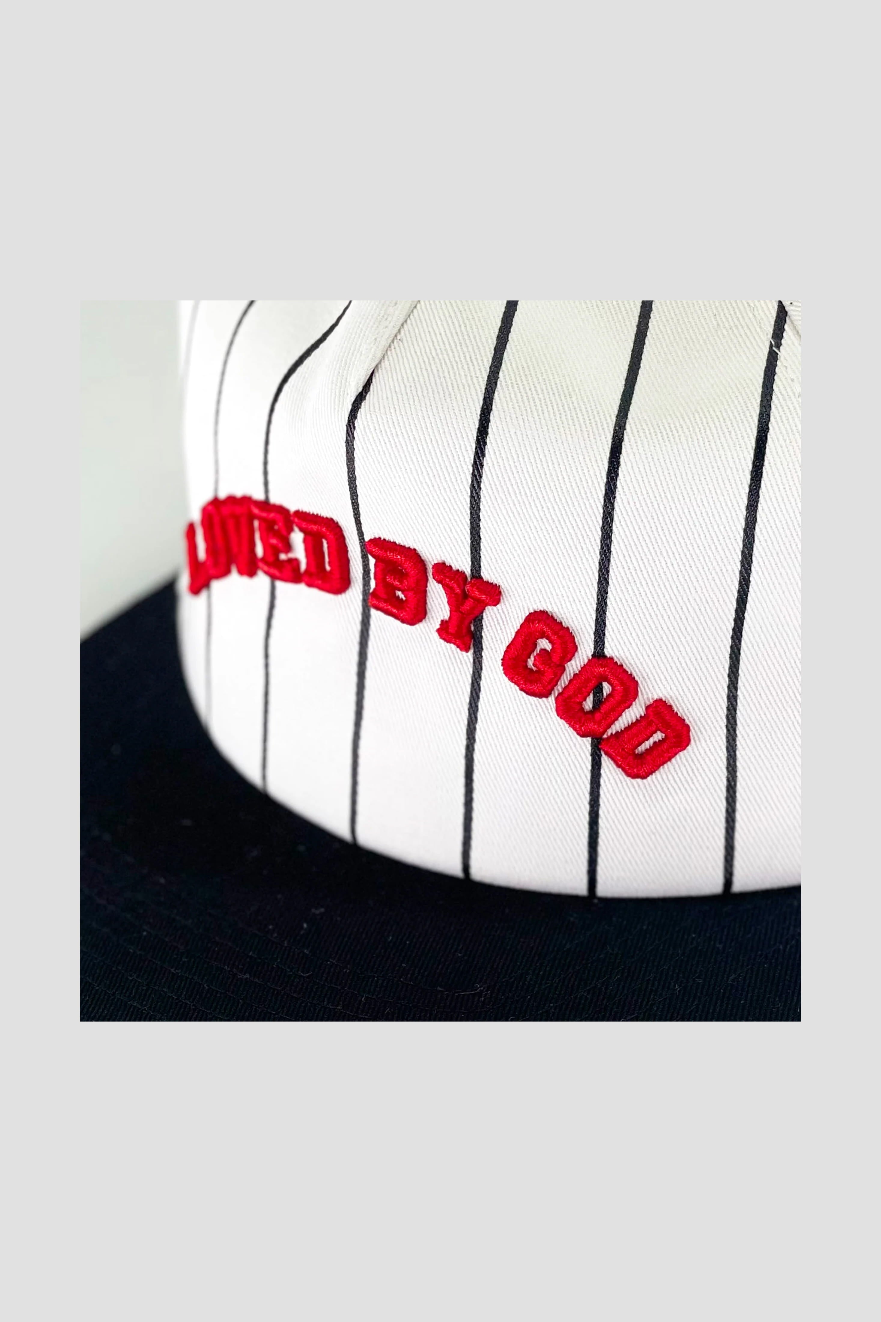 Loved By God Pinstripe Snapback