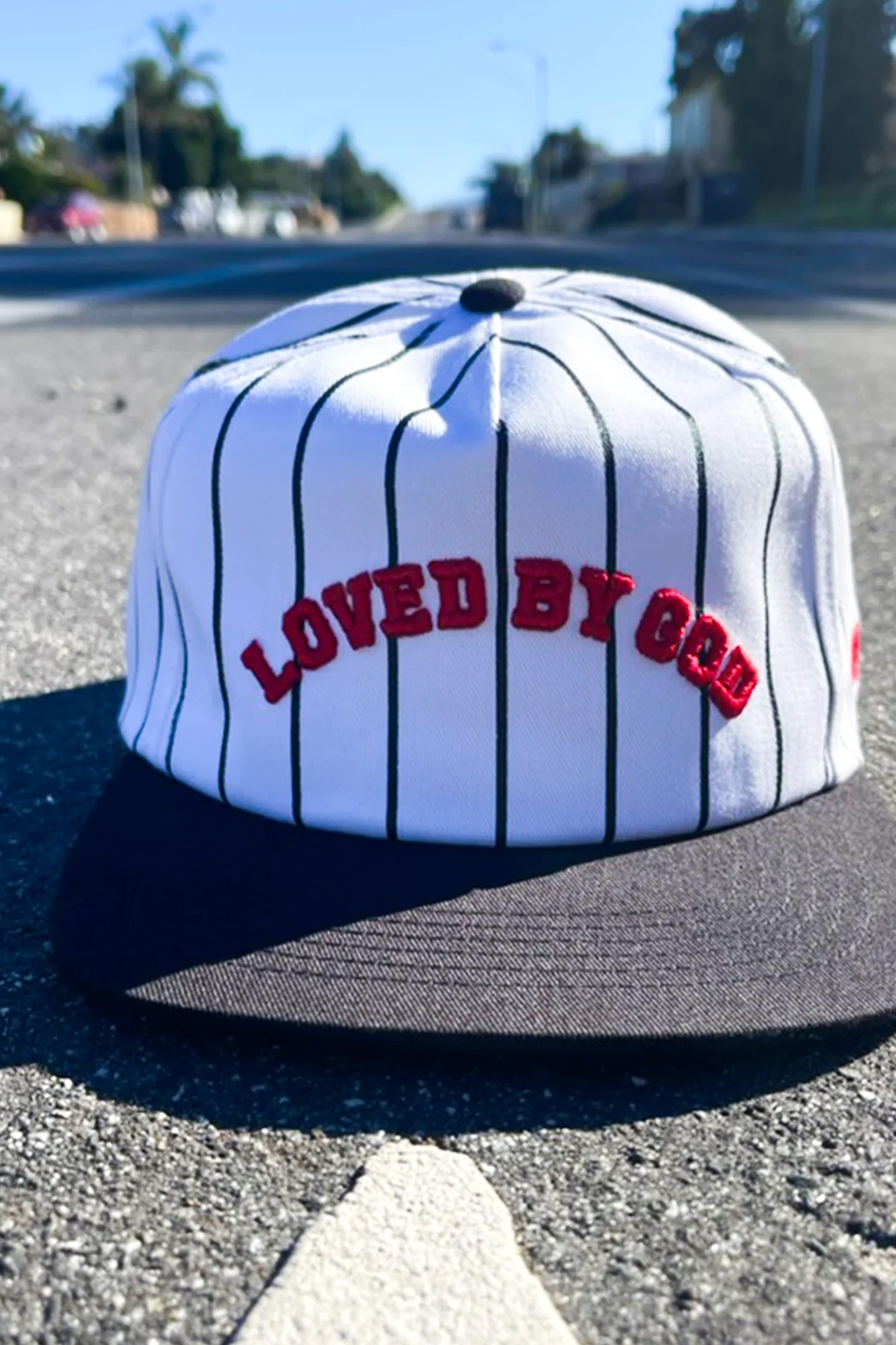 Loved By God Pinstripe Snapback