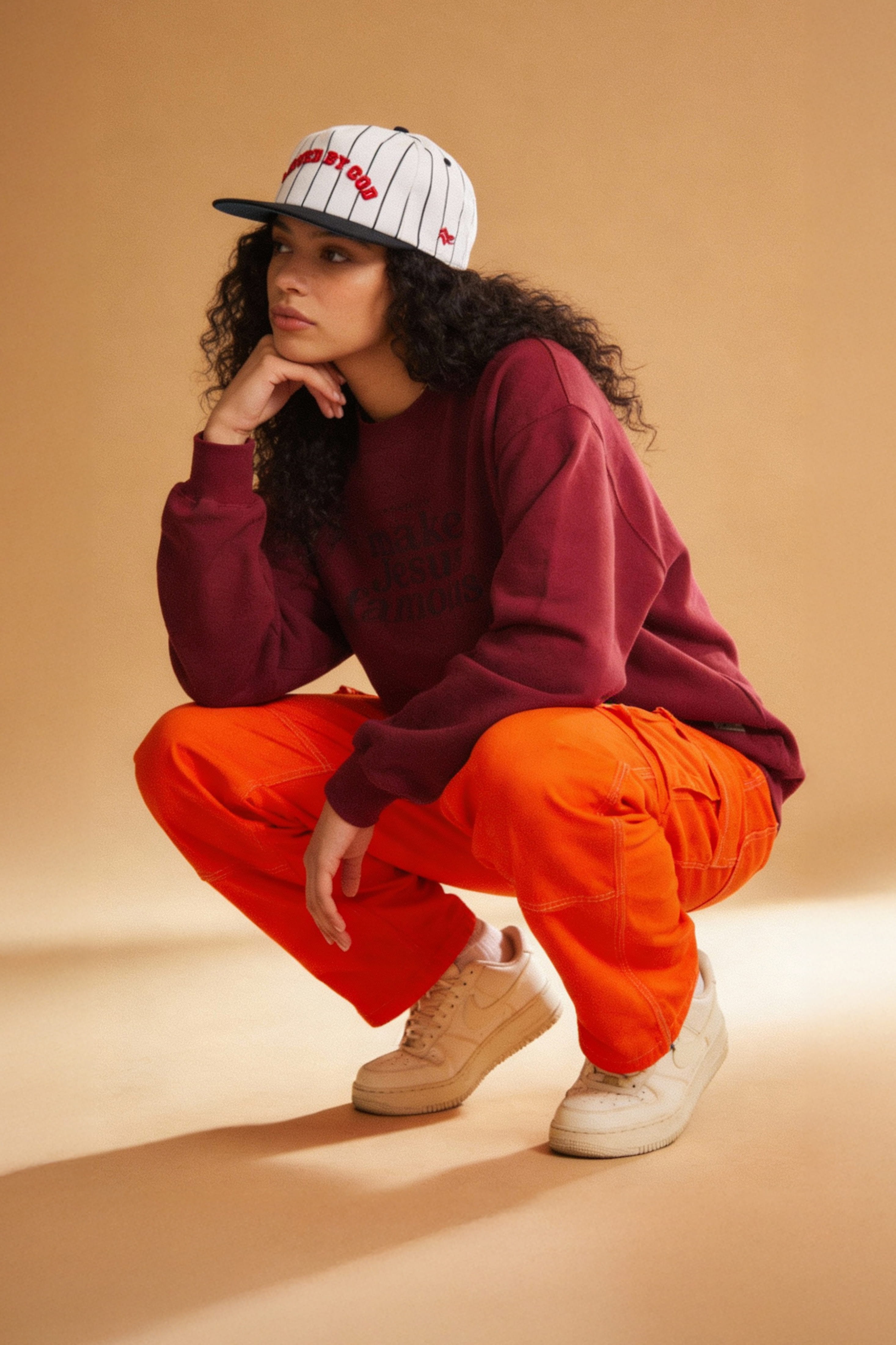 Loved By God Pinstripe Snapback