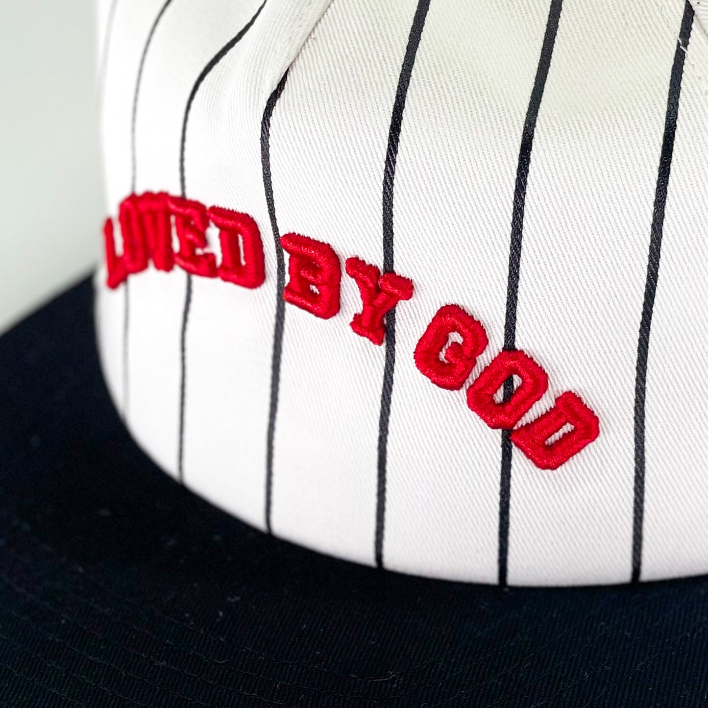 Loved By God Pinstriped Snapback