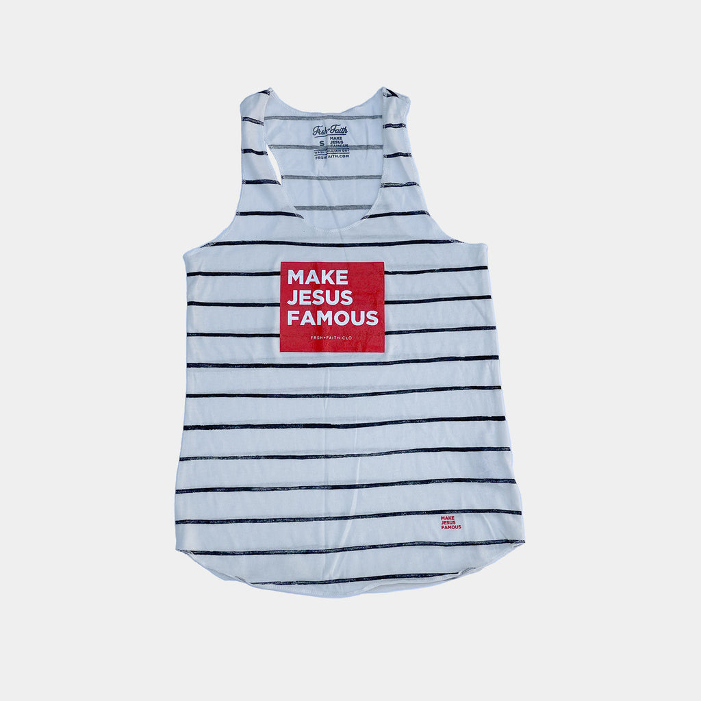MJF Striped Racerback Tank