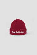 Maroon Knit Beanie