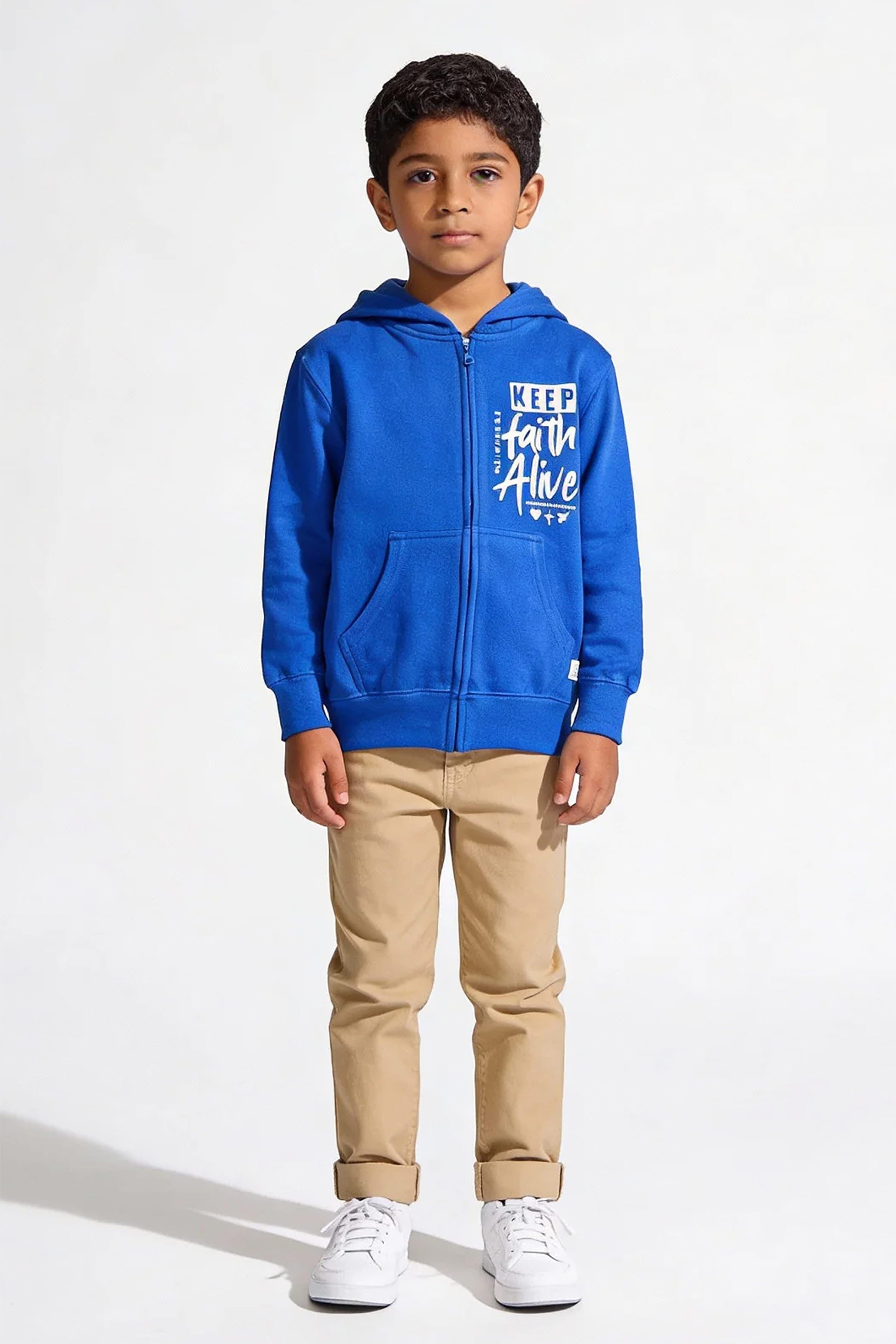 MJF Oreo Blue Zip Hoodie