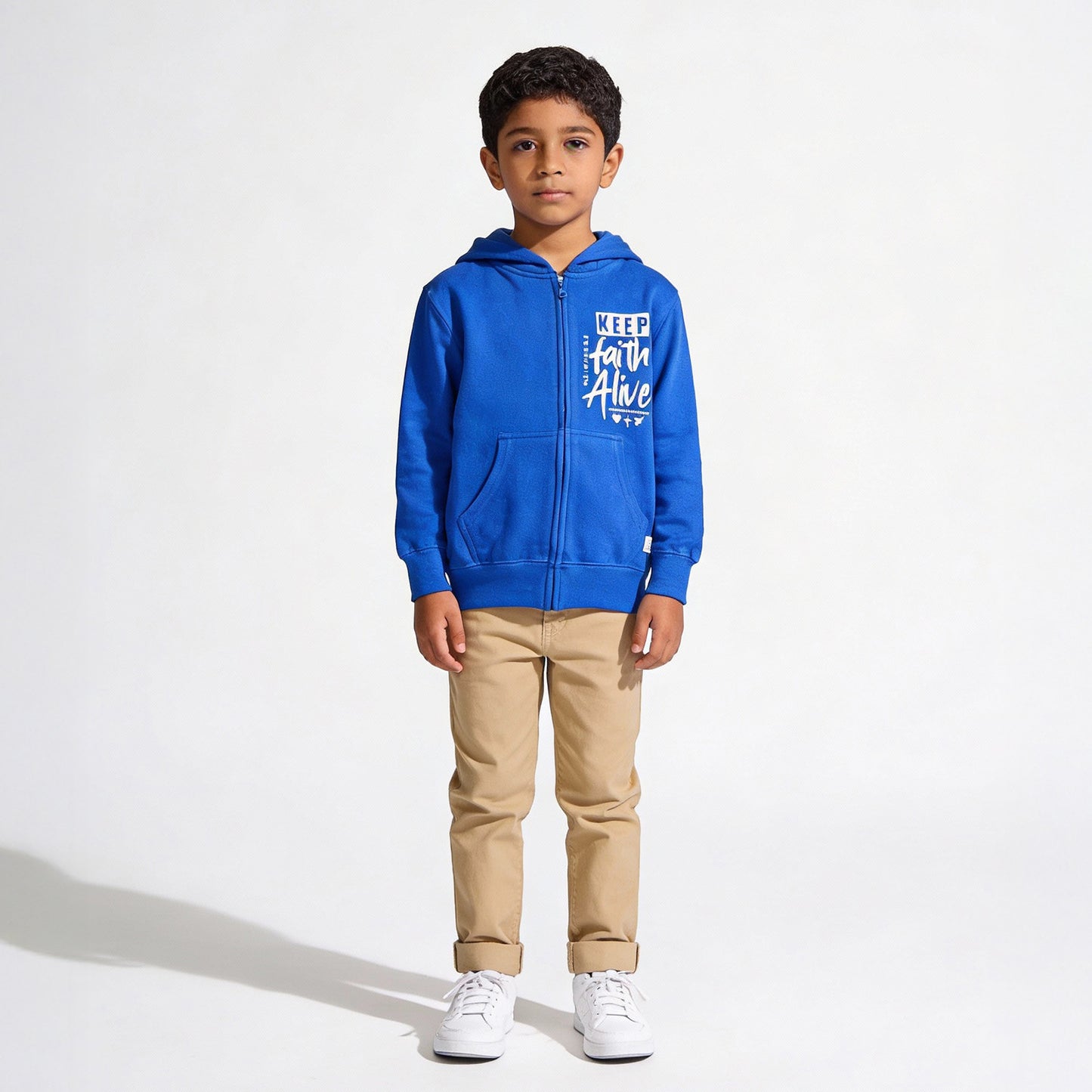 Oreo Blue MJF Youth Zip Hoodie
