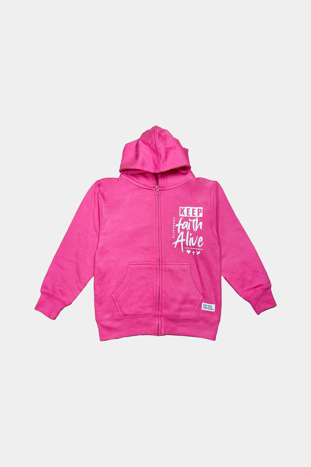 MJF Pink Zip Hoodie