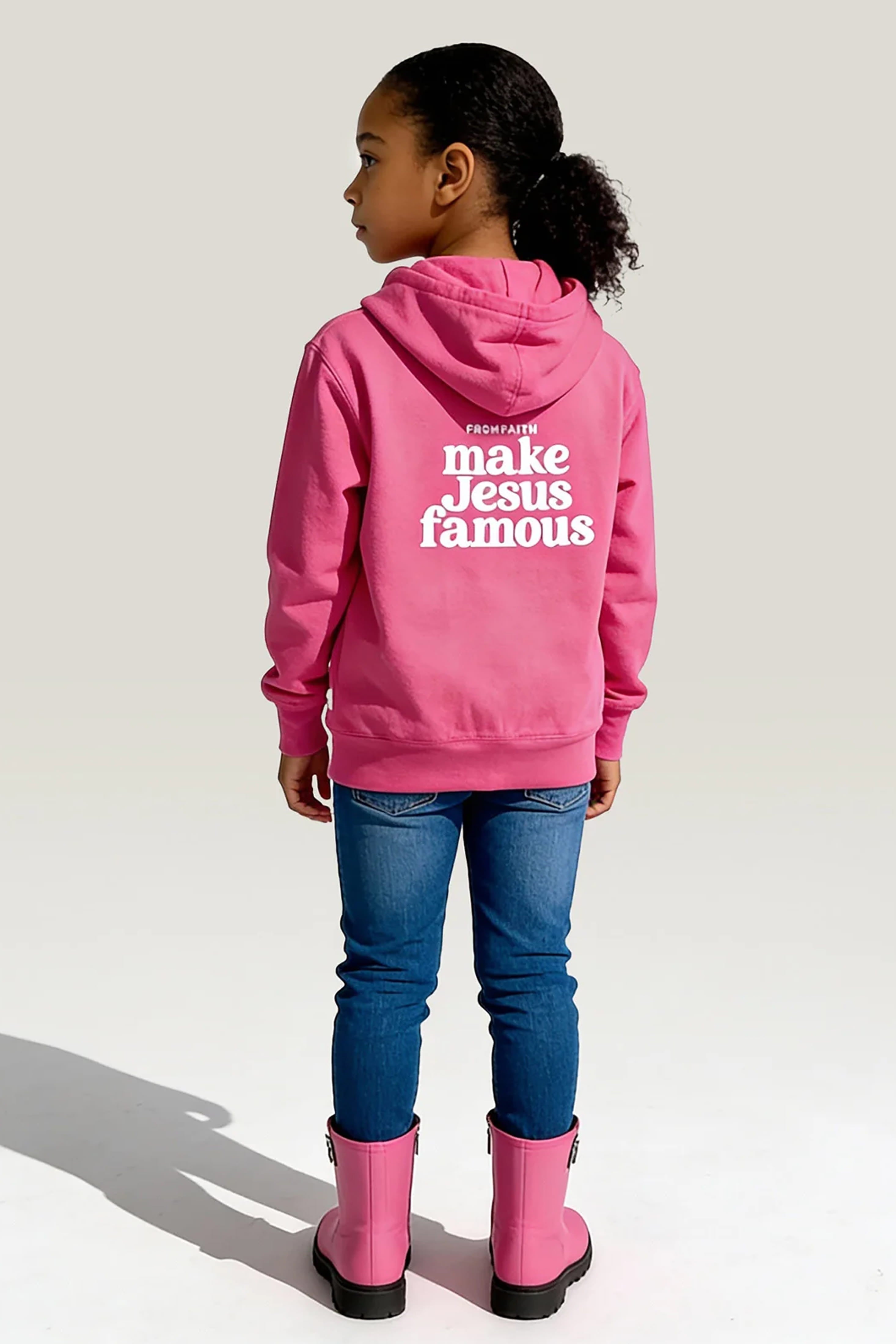 MJF Pink Zip Hoodie