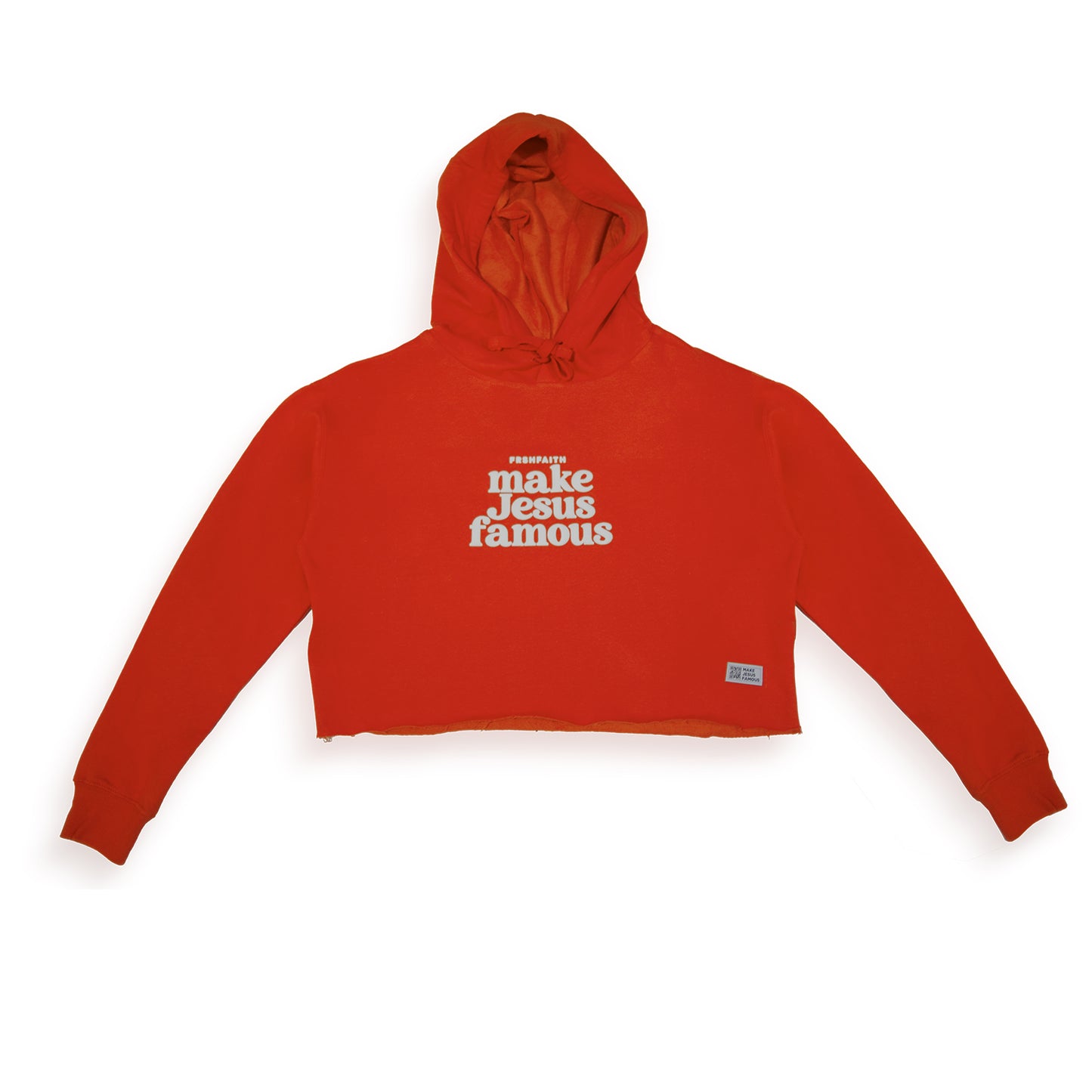 Rose Red Crop Hoodie