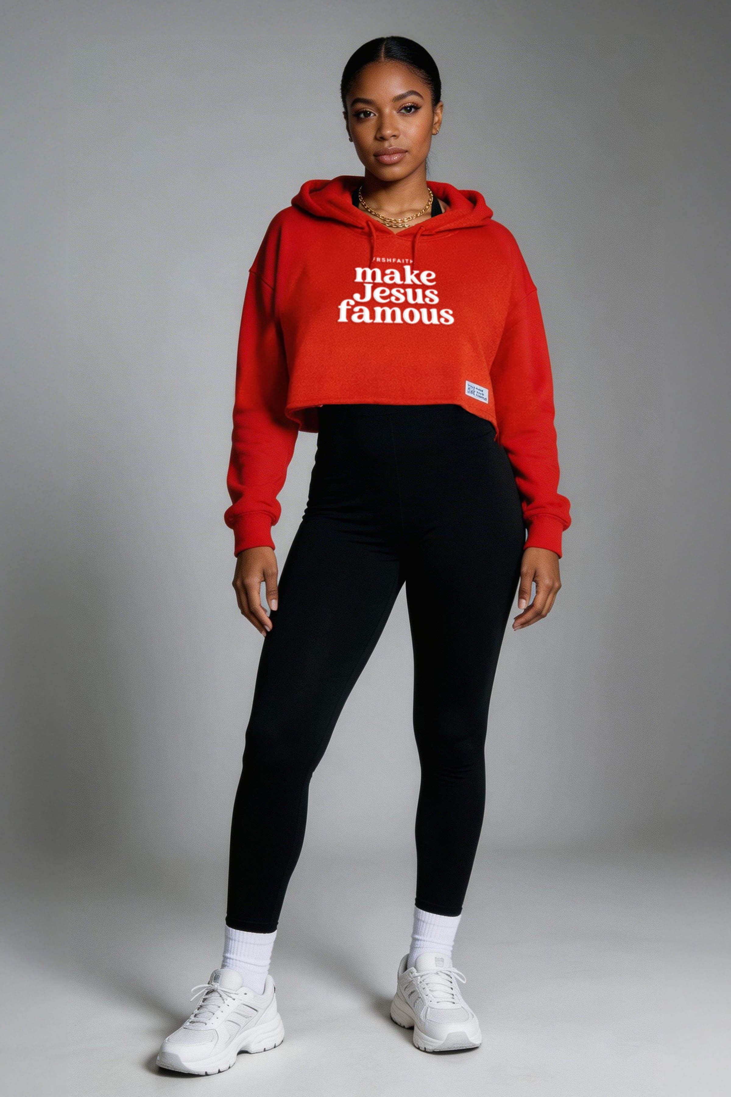 MJF Red Crop Hoodie