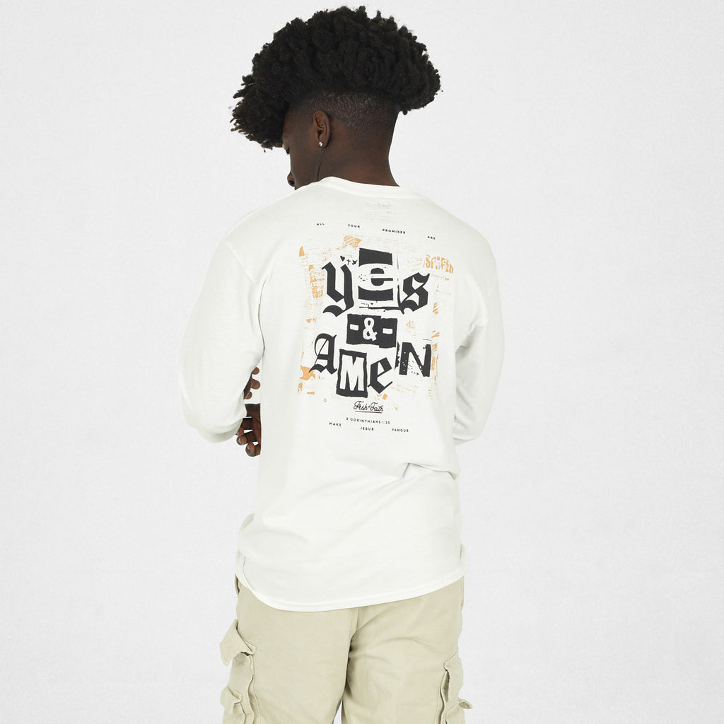 Yes & Amen White LS