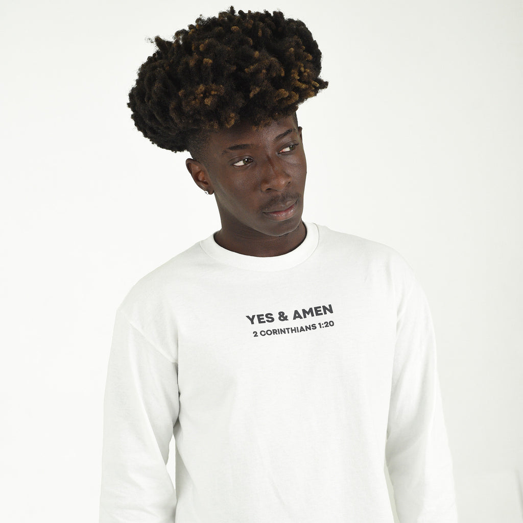Yes & Amen White LS