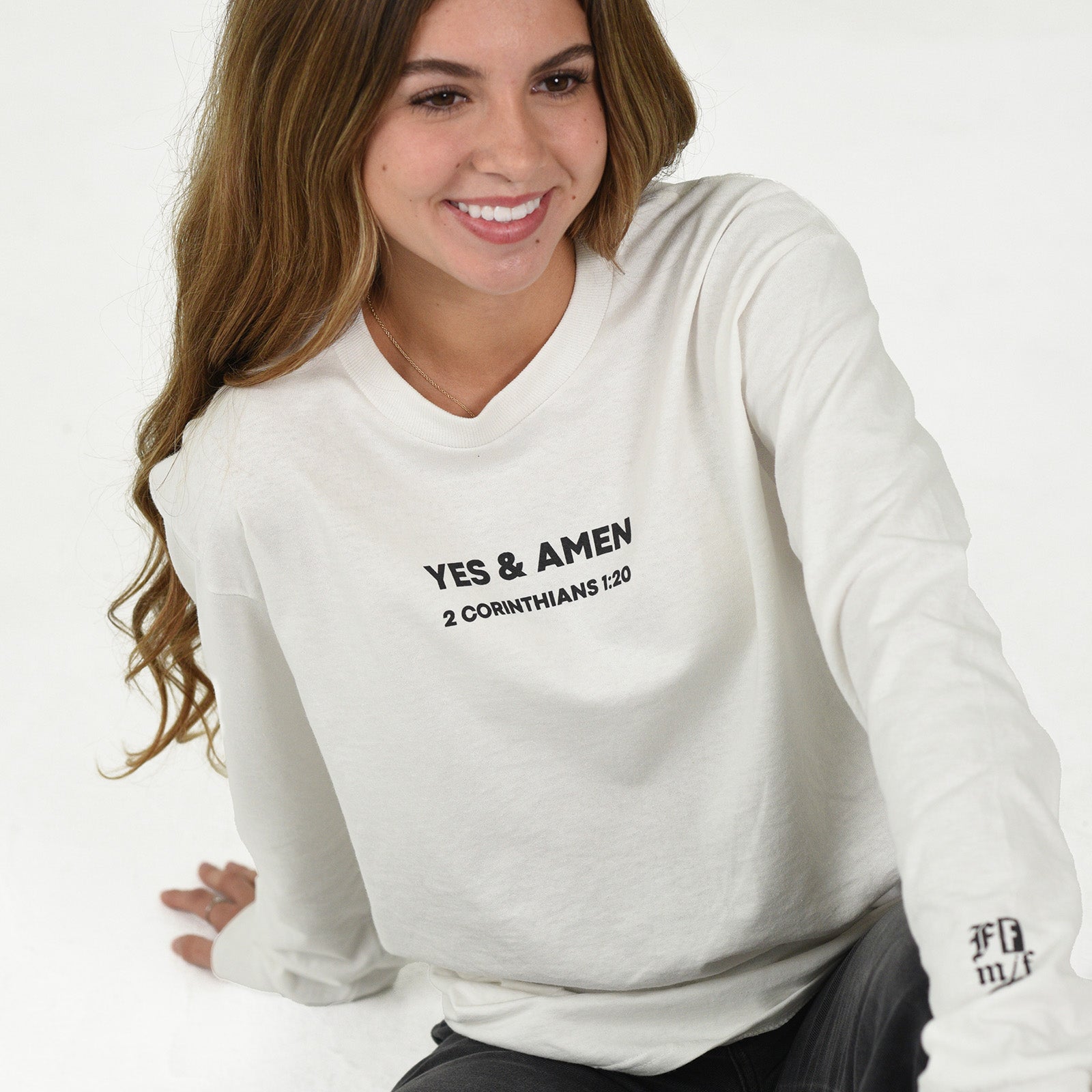 Yes & Amen White LS