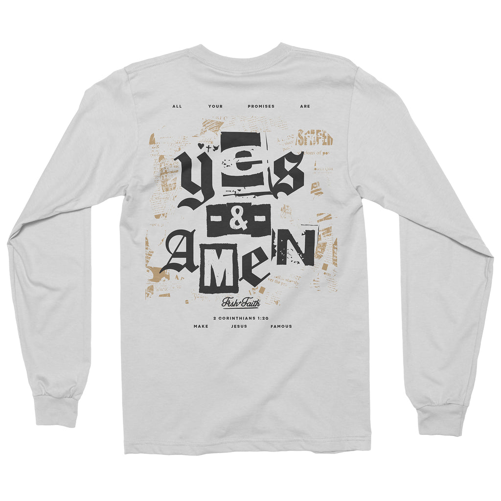 Yes & Amen White LS