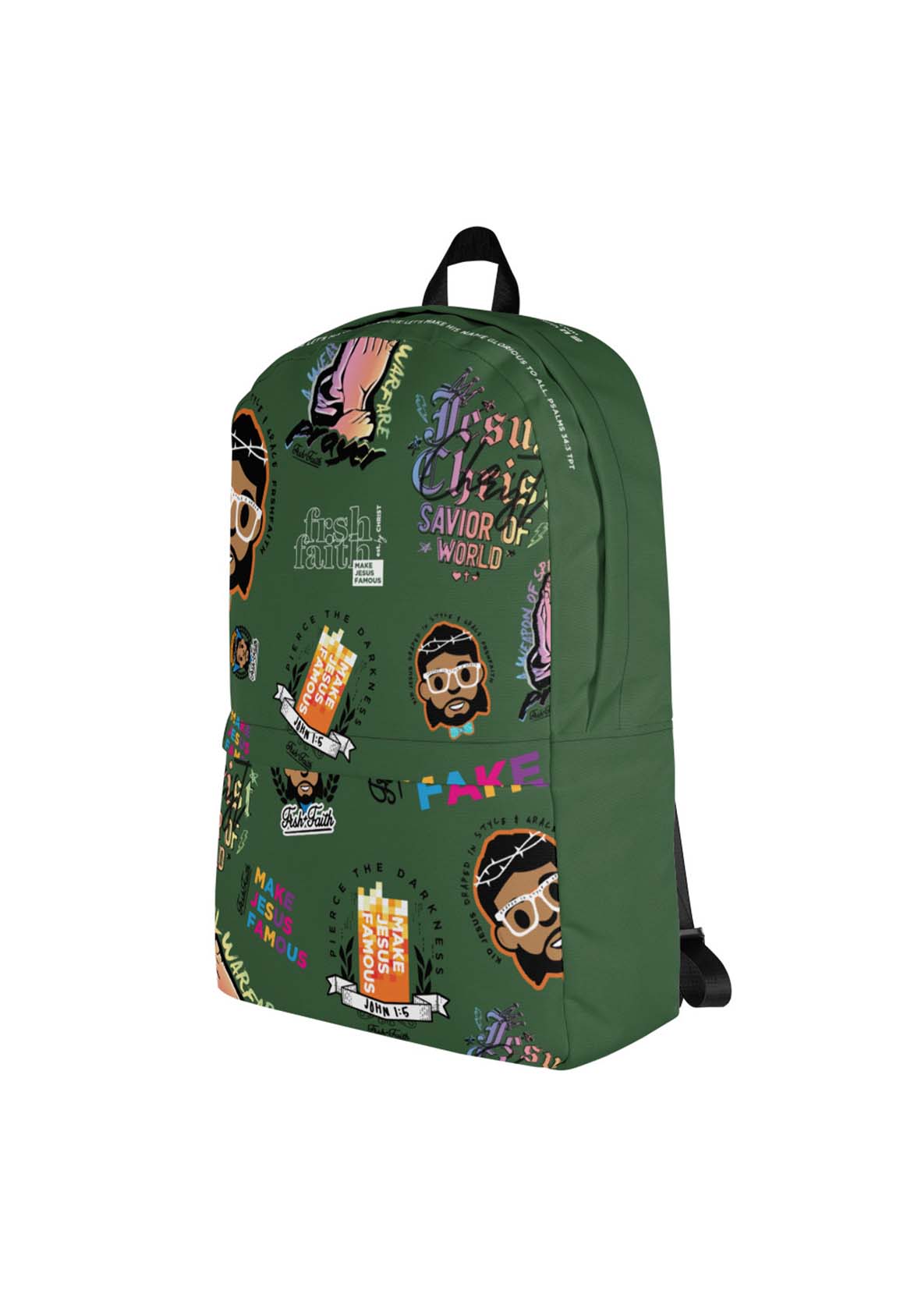 FrshFaith Stickers & Logo Backpack