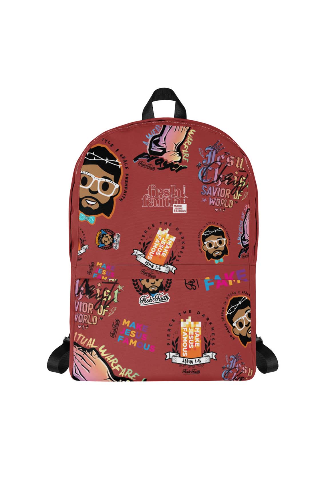 FrshFaith Stickers & Logo Backpack